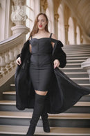 "Onyx Empress Noir" – Designer Black Onyx Mink Coat - Velvet Soft
