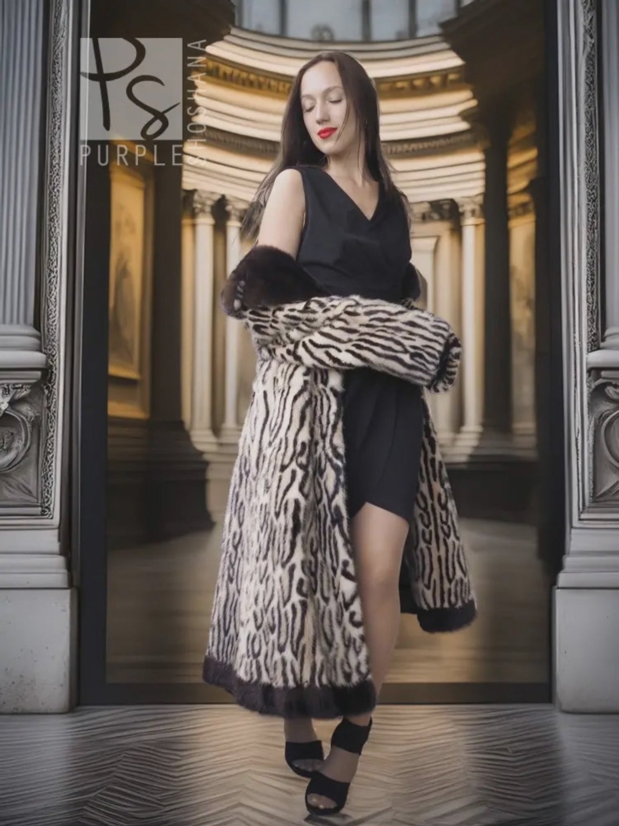 The Loren — Stenciled Female Mink Masterpiece by Holt Renfrew