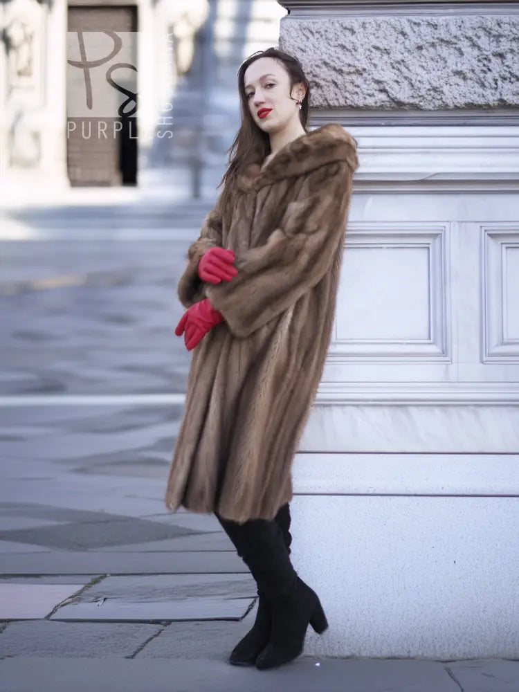 Pastel Mink Fur Coat S/M – Vintage Stroller for Stylists