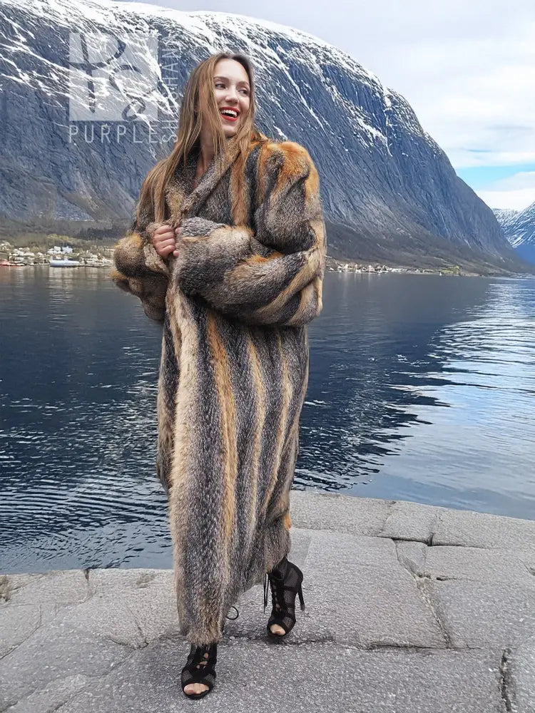 Vintage American Gray Fox Coat Size M