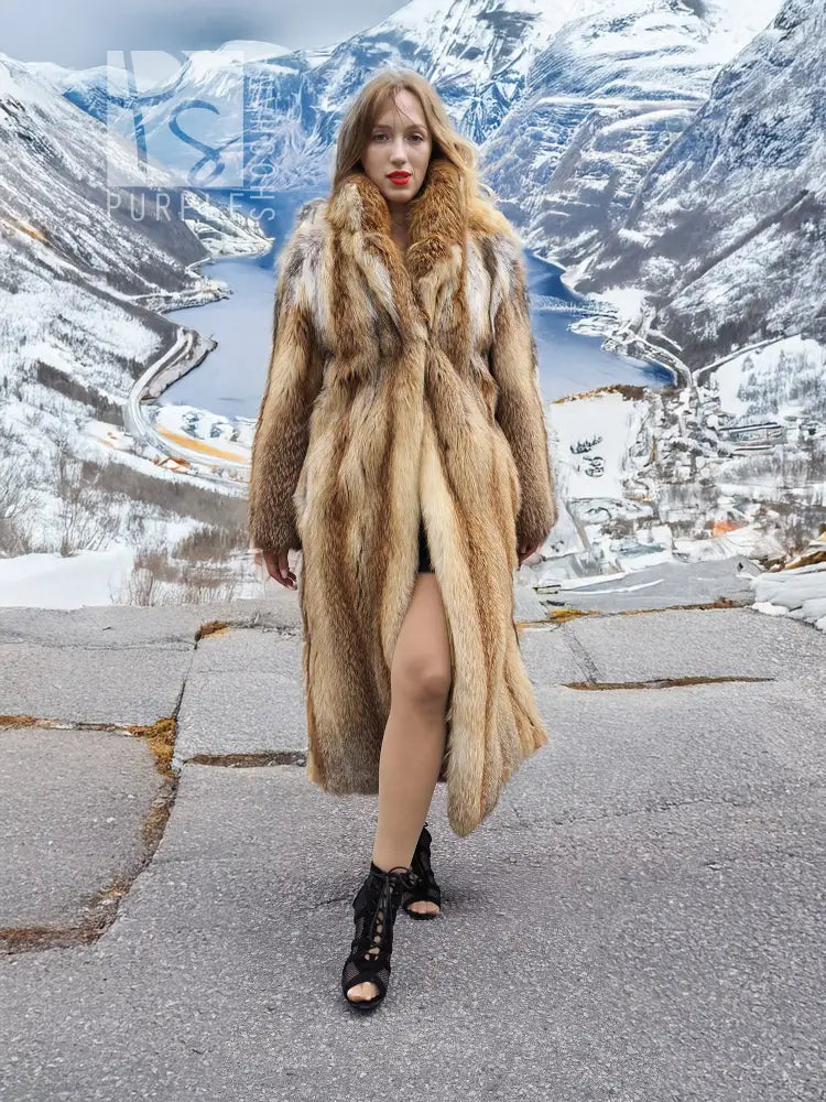 Vintage Red Fox Coat Size M