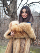 Brand New Tanuki Raccoon Unisex Fur Coat Coats S