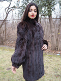Dark Ranch Female Black Mink Fur Jacket Coat M