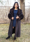 Dark Ranch Black Mink Coat Coats M Notch Collar