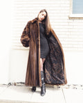Demi Buff Lunarain Female Mink Fur Jacket Coat L/XL 52" Long