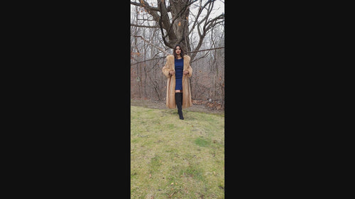 Brand New Tanuki Raccoon Unisex Fur Coat Coats S